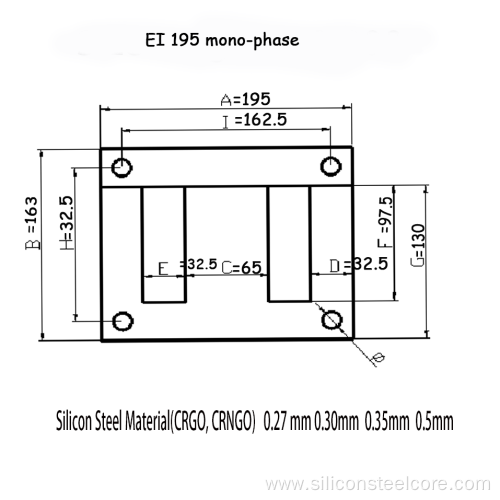 iron Core Transformer Ie- E And I Lamination (core) 76.2mm_50pn1300a (2hole), Txva-90057. New 100%